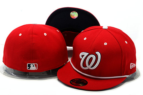 Washington Nationals Red Fitted Hat YS 0528